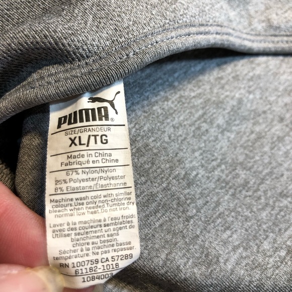 Puma seamless Sports Bra Size Large Grey - Picture 5 of 7